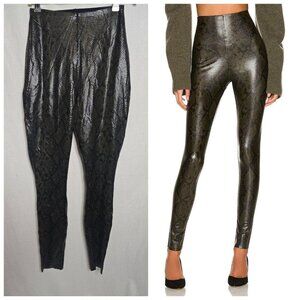 Commando SLG50 Faux Leather Animal Print Legging Moss Snake ( 1X ) New With Tags